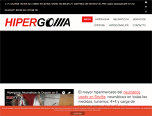 Tablet Screenshot of hipergoma.com